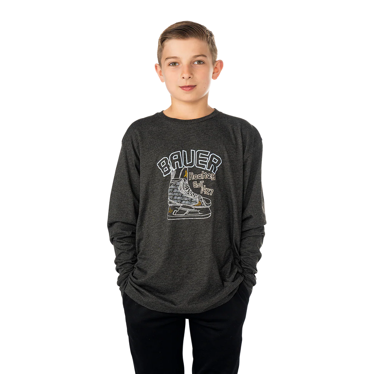 BAUER Foundation Long Sleeve Youth - Image 6