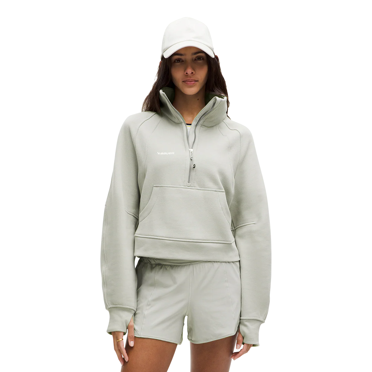 BAUER lululemon SCUBA FUNNEL 1/2 ZIP WOMENS