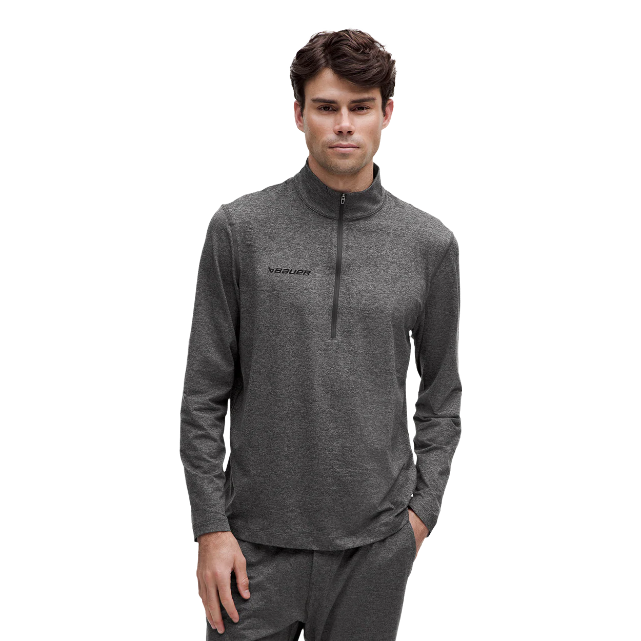 BAUER lululemon SOFT JERSEY 1/2 ZIP SENIOR