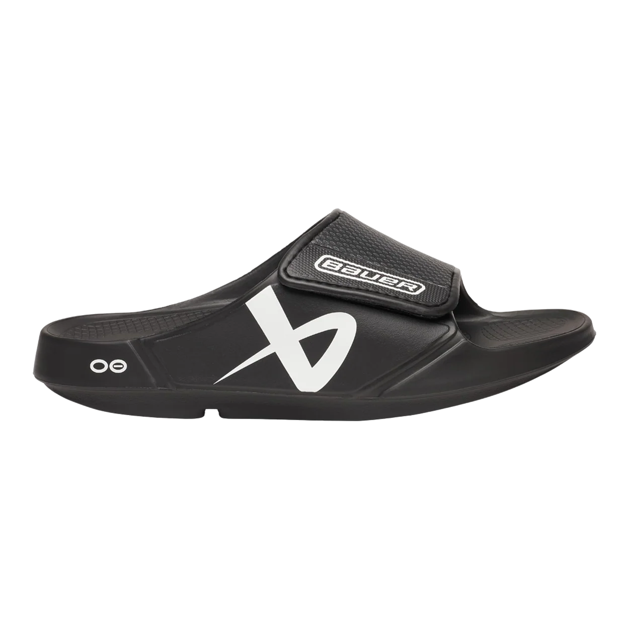 S25 BAUER OOFOS SPORT FLEX SLIDE JUNIOR BLACK - Image 2