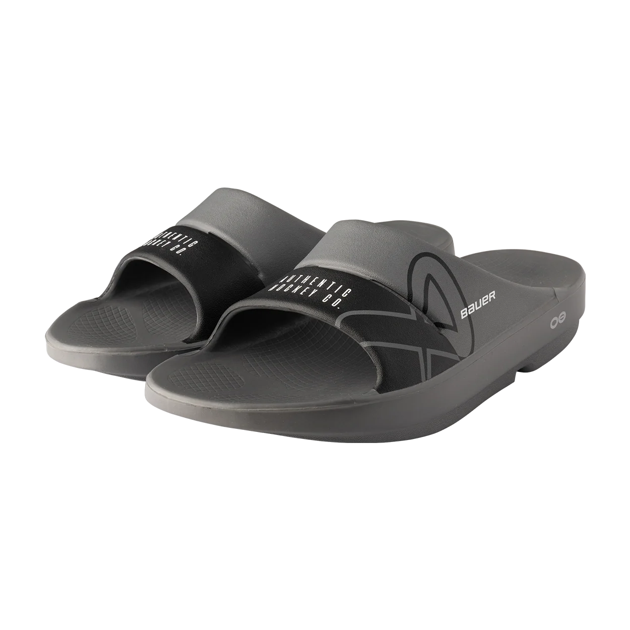 S25 BAUER OOFOS SPORT SLIDE SENIOR GREY