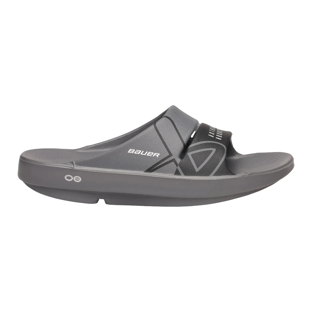 S25 BAUER OOFOS SPORT SLIDE JUNIOR GREY - Image 2