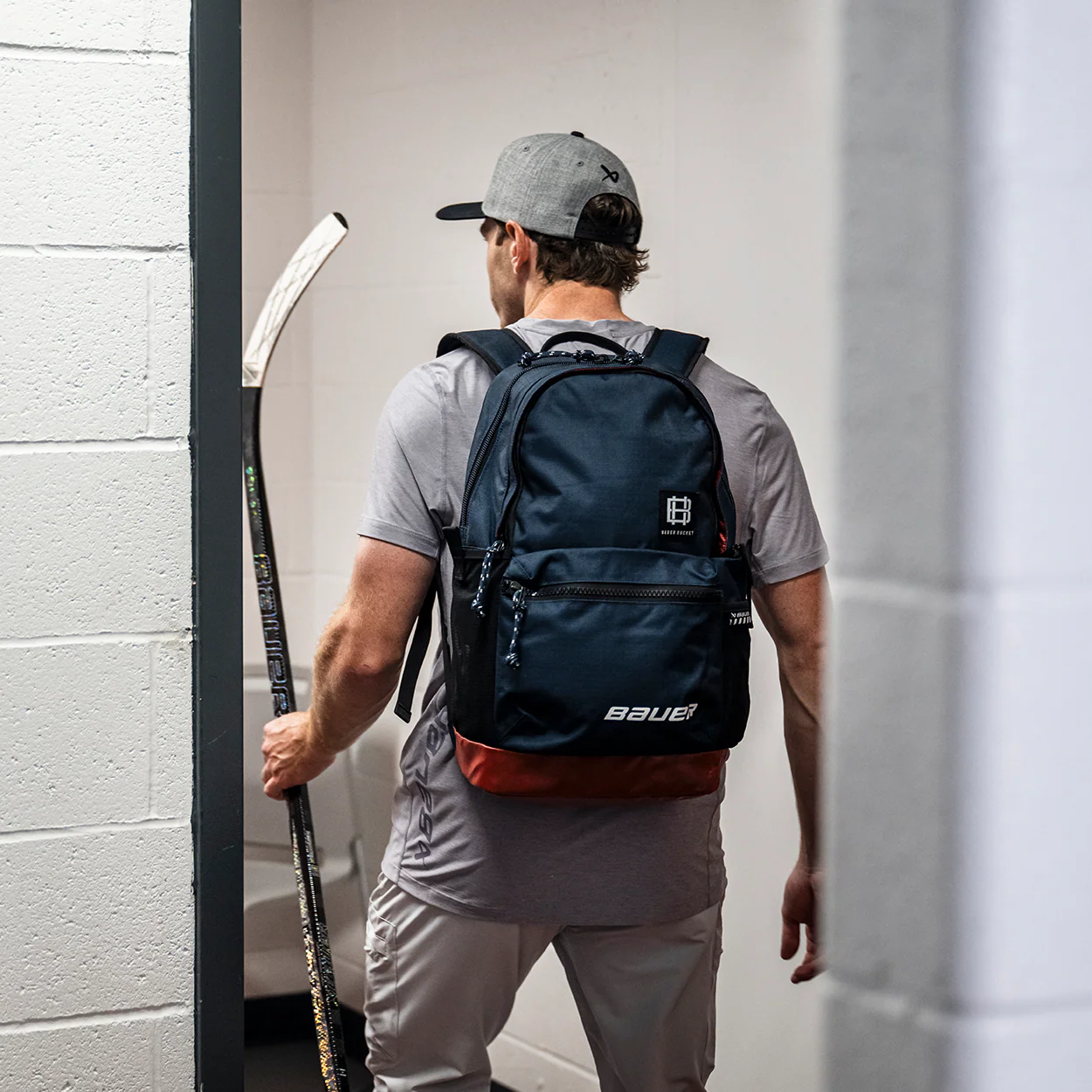 S25 BAUER VARSITY BACKPACK - NAVY - Image 3